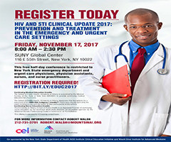 HIV and STI Clinical Update 2017: Prevention and Treatment in the Emergency and Urgent Care Settings